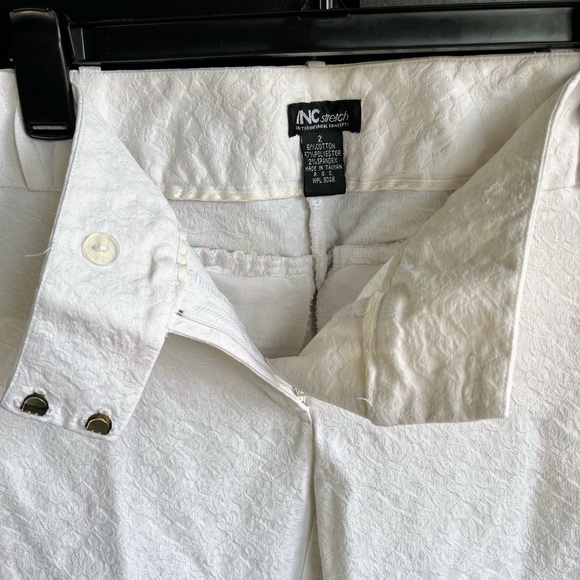 White textured cropped pants by inc international concepts - Picture 3 of 5